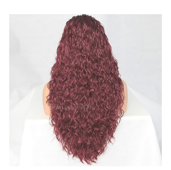 Red Water Wave Beauty Lace Front Wig 22-26 inches! main image 4